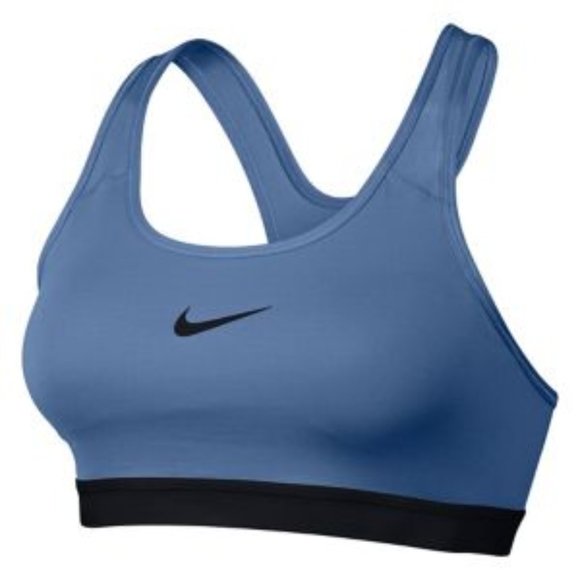 Nike Blue Classic Padded Dri-FIT Sports Bra - Picture 1 of 6